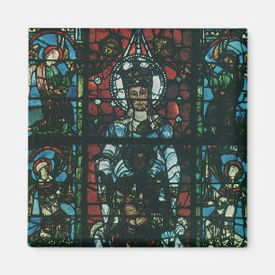 Vintage Religiöse Kirchenfenster aus festem Glas Magnet