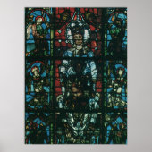 Vintage Religiöse Kirchenfenster aus festem Glas Poster (Vorne)