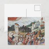Vintage Religiöse Kunst Postkarte (Vorne/Hinten)