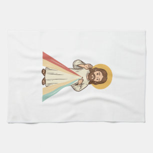 Vintage religiöse Segensvektor-Shirtgestaltung_1 Geschirrtuch