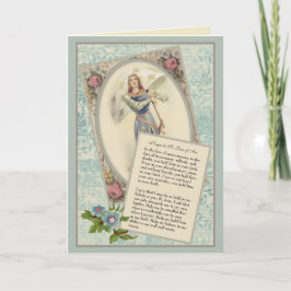 Vintage religiöse St. Joan of Arc Prayer Card Karte