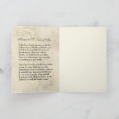 Vintage religiöse St. Joan vom Arc Gebet Karte (Innenseite)