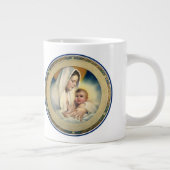Vintage religiöse Weihnachten, Madonna und Kind Jumbo-Tasse (Rechts)