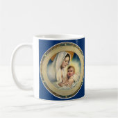 Vintage religiöse Weihnachten, Madonna und Kind Kaffeetasse (Links)