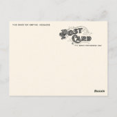 Vintage religiöse Weihnachtskarte - Weiße Männer Postkarte (Rückseite)