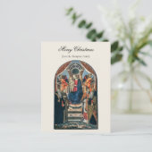 Vintage religiöse Weihnachtskrippe Christlich Feiertagspostkarte (Stehend Vorderseite)