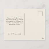 Vintage religiöse Weihnachtskrippe Christlich Feiertagspostkarte (Rückseite)