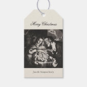 Vintage religiöse Weihnachtskrippe Christlich Geschenkanhänger (Vorderseite)