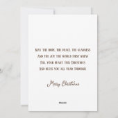 Vintage religiöse Weihnachtskrippen Feiertagskarte (Rückseite)