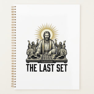 Vintage religiöser DJ The Last Set-Shirt-Design_1 Planer