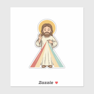 Vintage religiöser Segen Vektor-Shirt-Design_1 Aufkleber