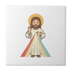 Vintage religiöser Segen Vektor-Shirt-Design_1 Fliese