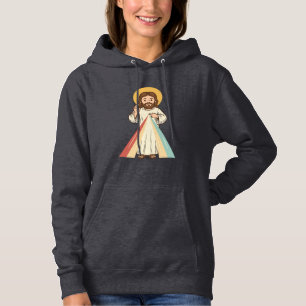 Vintage religiöser Segen Vektor-Shirt-Design_1 Hoodie