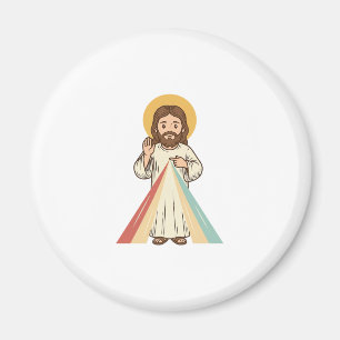 Vintage religiöser Segen Vektor-Shirt-Design_1 Magnet