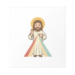 Vintage religiöser Segen Vektor-Shirt-Design_1 Notizblock