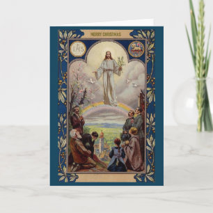 Vintage Religious Christmas Card Karte