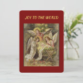 Vintage Religious Nativity Christmas Card Feiertagskarte (Stehend Vorderseite)