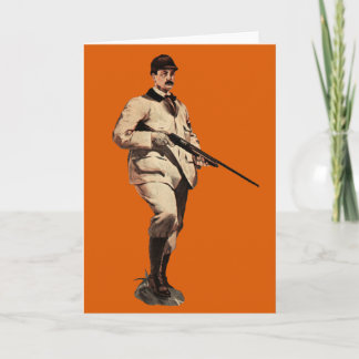 Vintage Remington Shotgun Sportsman Greeting Card Karte