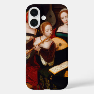 Vintage-Renaissance-Kunst: Drei Musikerinnen iPhone 16 Hülle