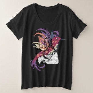 Vintage-Renaissance-Porträt-Abstraktkunst-Grafik Große Größe T-Shirt