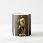 Vintage Renaissance-Statue Bacchus von Michelangel Kaffeetasse (Mittel)