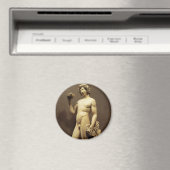 Vintage Renaissance-Statue Bacchus von Michelangel Magnet (In Situ (Geschirrspüler))