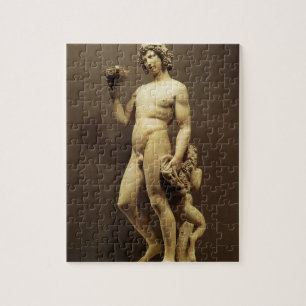Vintage Renaissance-Statue Bacchus von Michelangel Puzzle