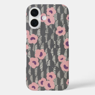 Vintage René Crevel Französisch Art Deco Rosa Blum iPhone 16 Hülle