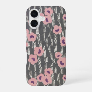 Vintage René Crevel Französisch Art Deco Rosa Blum iPhone 16 Hülle