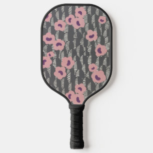 Vintage René Crevel Französisch Art Deco Rosa Blum Pickleball Schläger