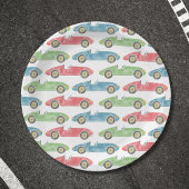 Vintage Rennautos Geburtstagsservieren Pappteller