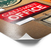 Vintage Rennbahn-Zeichen Fotodruck (Ecke)