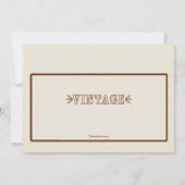 Vintage Rennen-Auto-Einladung Einladung (Rückseite)