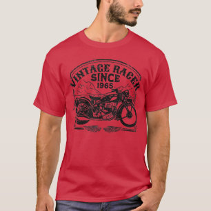 Vintage-Rennfahrer seit 1965 Retro-Motorrad Motorr T-Shirt