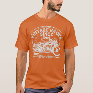 Vintage-Rennfahrer seit 1984 Retro-Motorrad Motorr T-Shirt
