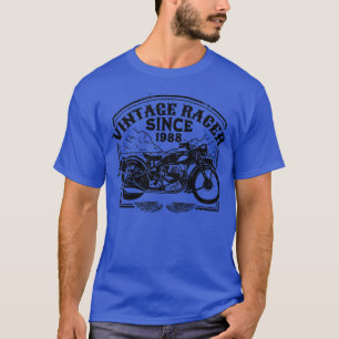 Vintage-Rennfahrer seit 1988 Retro-Motorrad Motorr T-Shirt