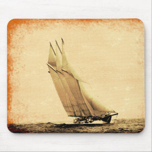 Vintage-Rennjacht-Mauspad Mousepad