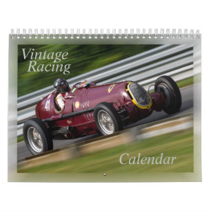Vintage-Rennkalender Kalender
