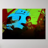 Vintage Rennkunst Poster (Vorne)