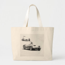 Vintage Rennwagen Jumbo Stoffbeutel