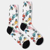 Vintage-Rennwagen-Muster Socken (Rechts)
