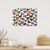 Vintage Rennwagen Poster (Küche)