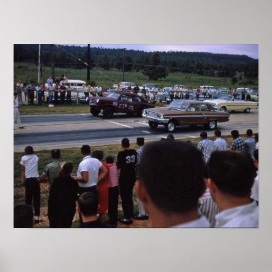 Vintage Rennwagen Poster (Vorne)