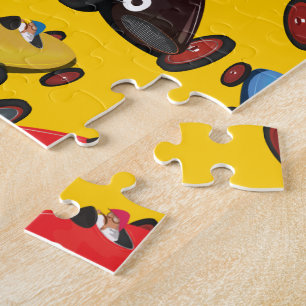 Vintage-Rennwagen Puzzle