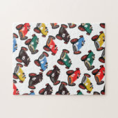 Vintage Rennwagen Puzzle (Horizontal)