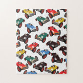 Vintage Rennwagen Puzzle (Vertikal)
