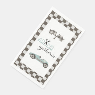 Vintage-Rennwagen Serviette