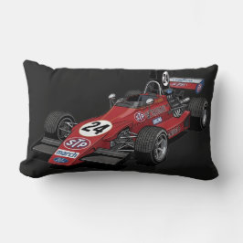 Vintage-Rennwagen & Turbo-Schnecke Rückenstützkiss Lendenkissen