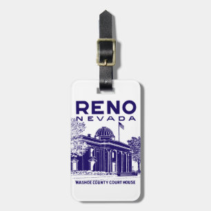 Vintage Reno Nevada Gepäckanhänger