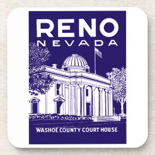 Vintage Reno Nevada Getränkeuntersetzer